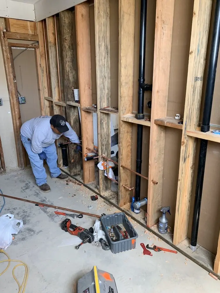 Commercial rough-in plumbing for Gas Line Repair in Bristol Manor